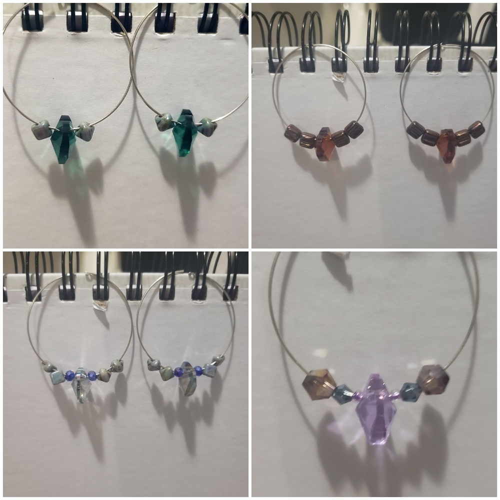 Lot hoop earrings